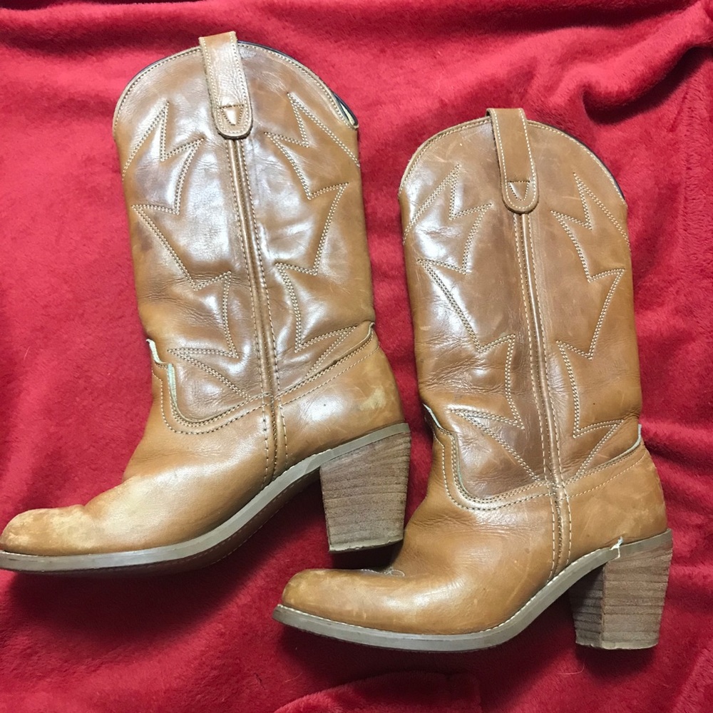 Leather Western Boots